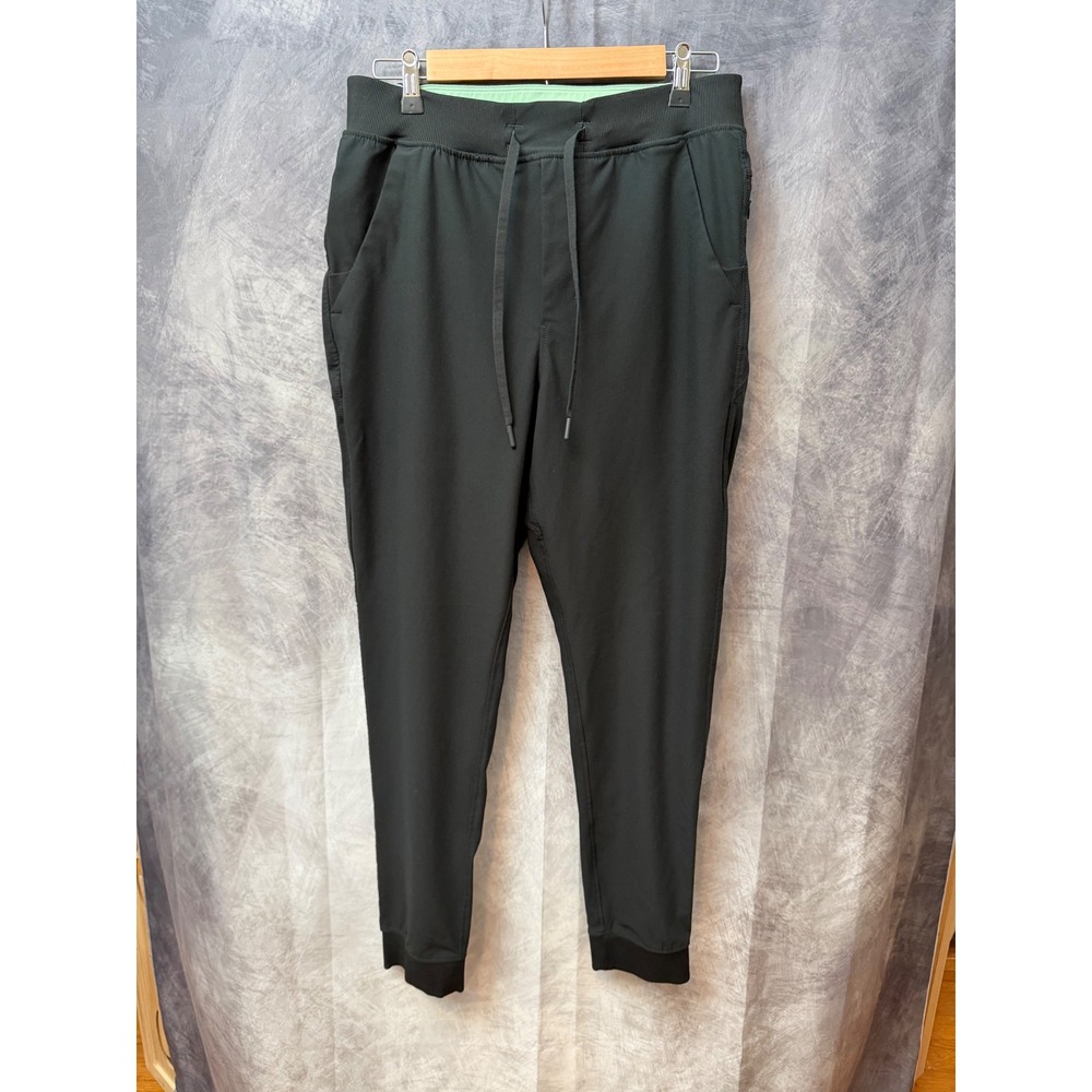 Birddogs Boomstick Mens L Black Joggers Athletic Lined Pants Drawstring Cuffs